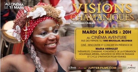 Avant-première Ciné-Rencontre – Avant-Première  « Visions Chamaniques » – BRUXELLES Débat & Concert de Harpe Sacrée
